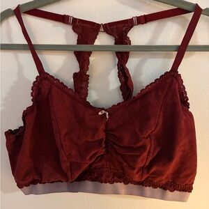 Cacique Lace Bralette in Deep Red
